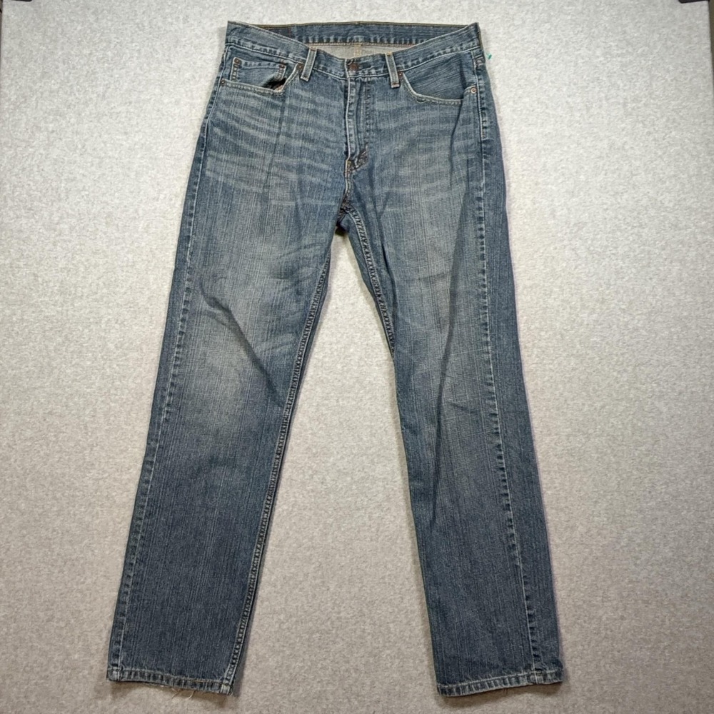 Levis 559 Jeans Mens 33x31 Blue Relaxed Straight Leg Denim Med Wash Pants